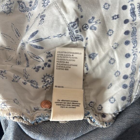 We The Free CRVY Button Fly Distressed Cutoff Jean Shorts 30x3" Size 29 - Picture 6 of 6